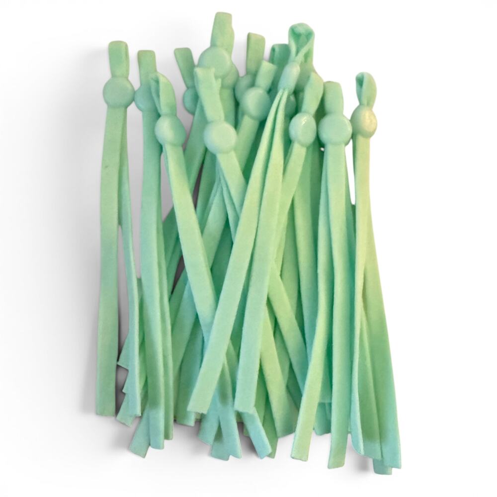 Mint Green Elastic Adjustable Pull Tab Crafting Masks Sewing Lot Of 16
